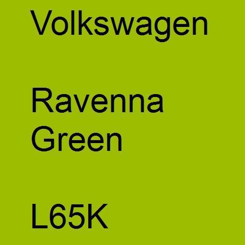 Volkswagen, Ravenna Green, L65K.